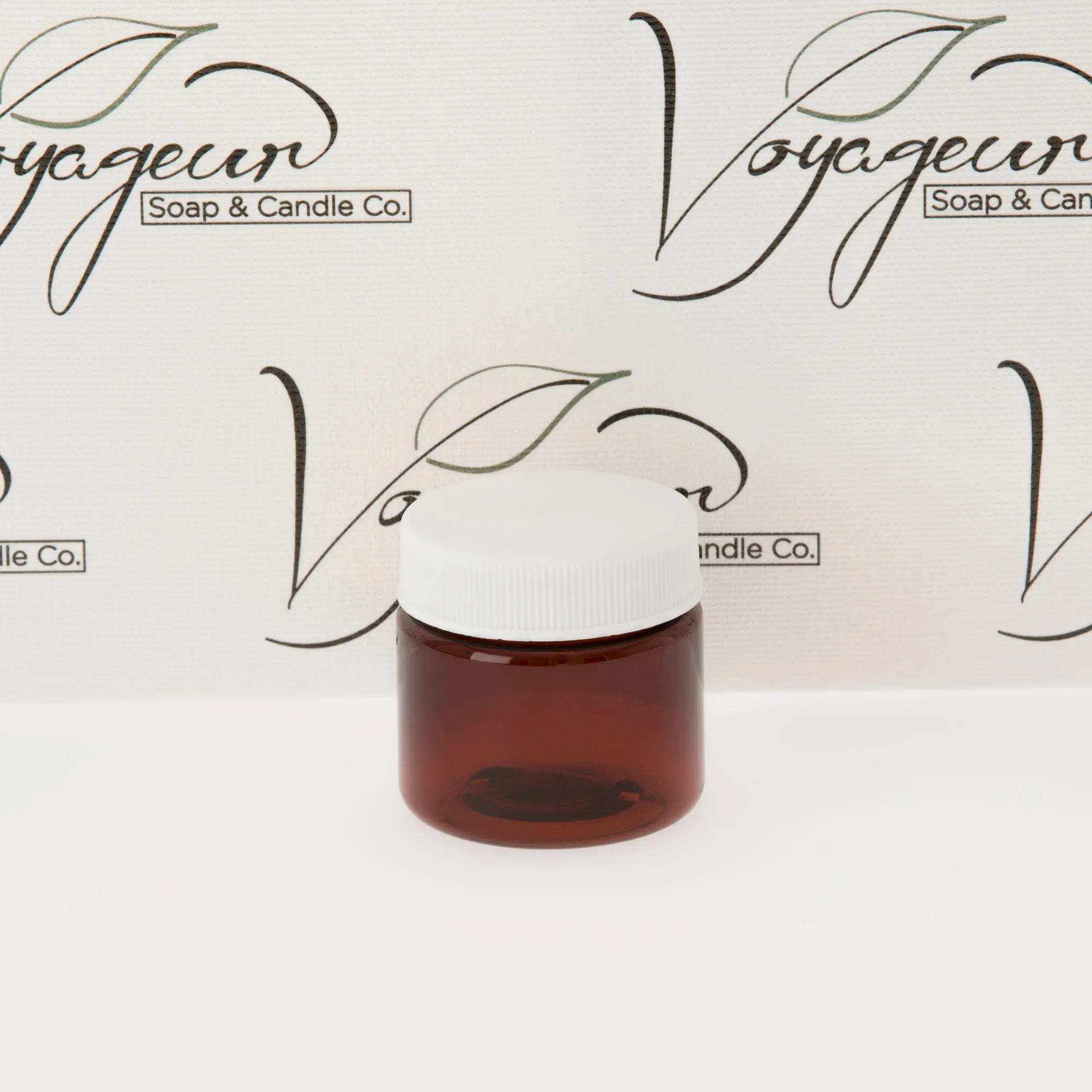 1 oz Amber Straight Sided Jar with 38-400 Neck