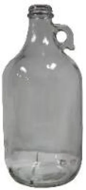 1/2 Gallon Clear Glass Jug, Single