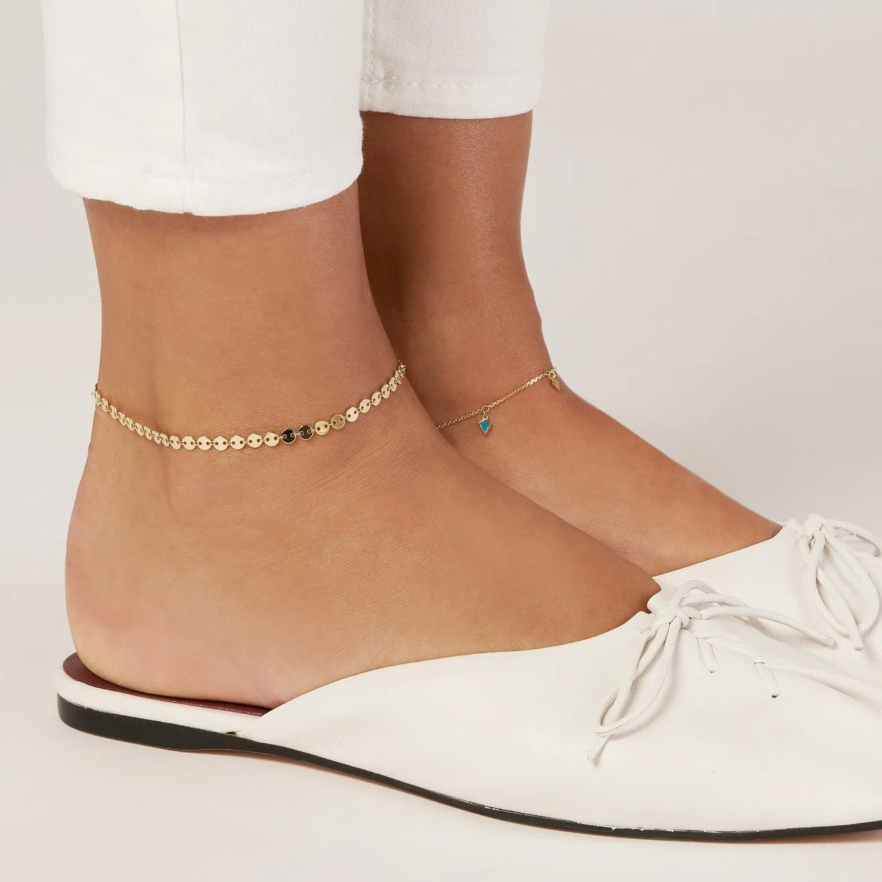 14K Gold Mariner Anklet