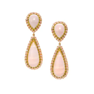 18k Gold Vermeil Aragonite Drop Earrings: The Irena