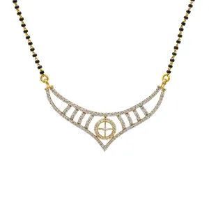 18K Yellow Gold Diamond Mangalsutra Necklace W/ 0.6ct VVS-VS Diamonds