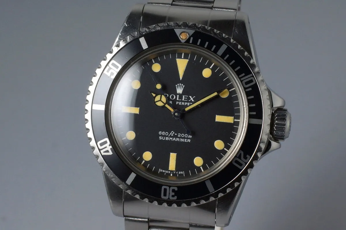 1973 Rolex Submariner 5513 Serif Dial