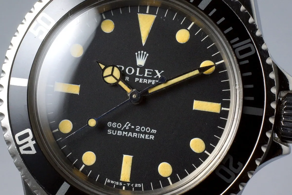 1973 Rolex Submariner 5513 Serif Dial