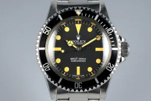 1979 Rolex Submariner 5513 Mark I Maxi Dial