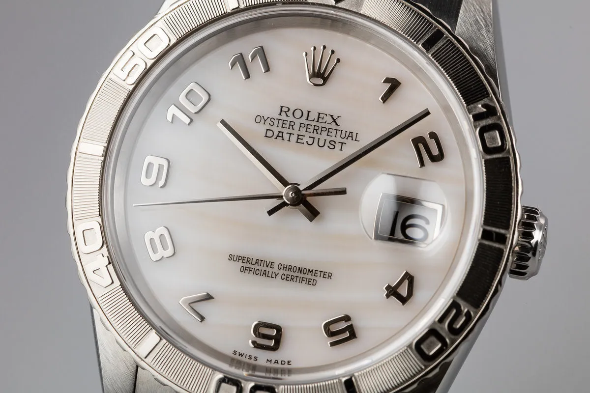 2002 Rolex DateJust Turn-O-Graph "Thunderbird" with Mother of Pearl Arabic Dial