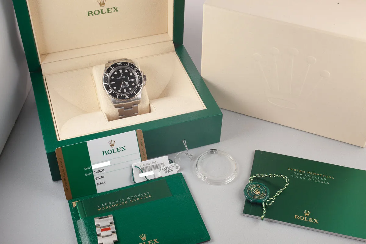 2017 Rolex Sea-Dweller 126600 with Box and Papers