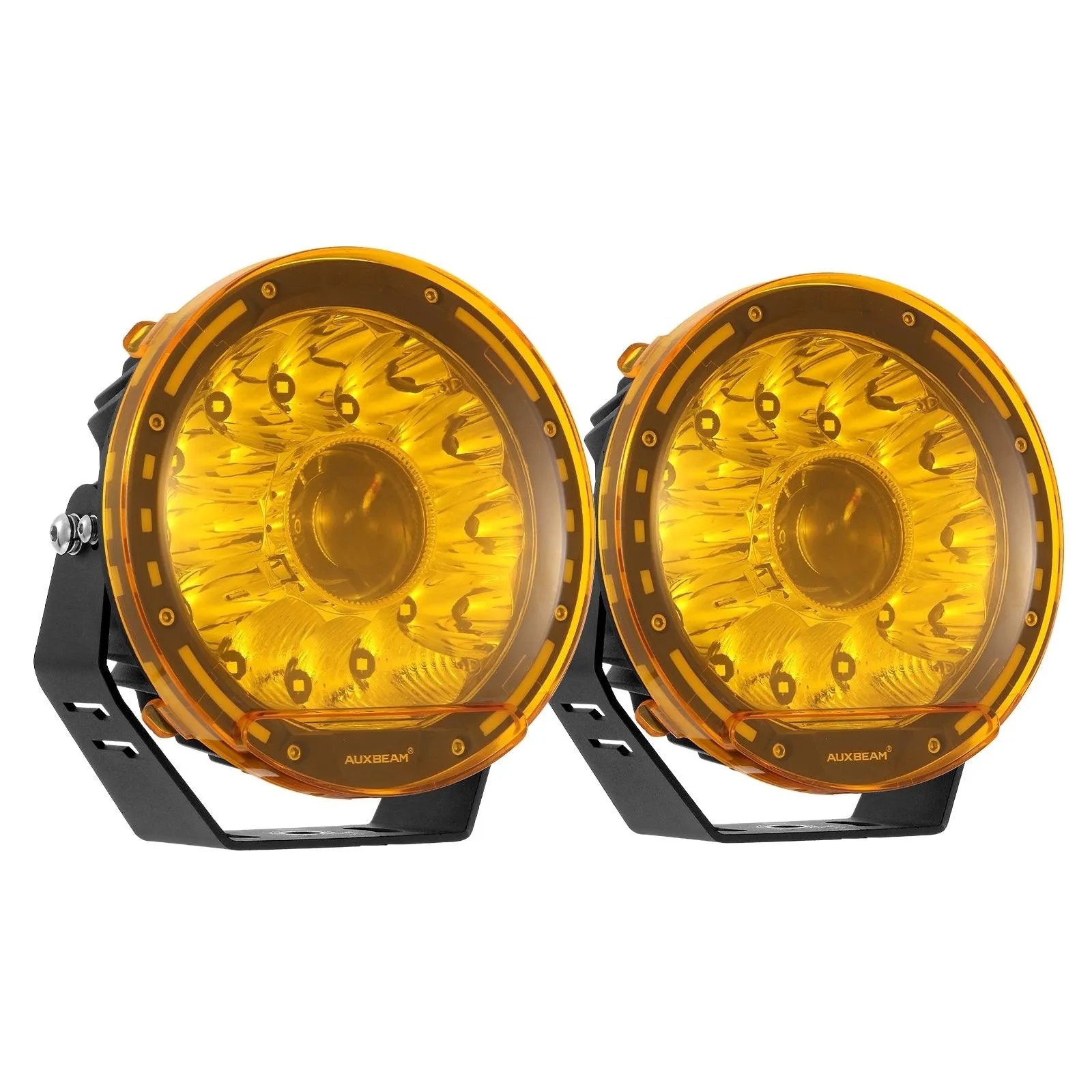 (2pcs/set) 7 Inch Round LED Driving Light Amber Cover Light Shield Cover