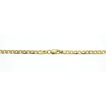 9CT CURB BRACELET 21CM