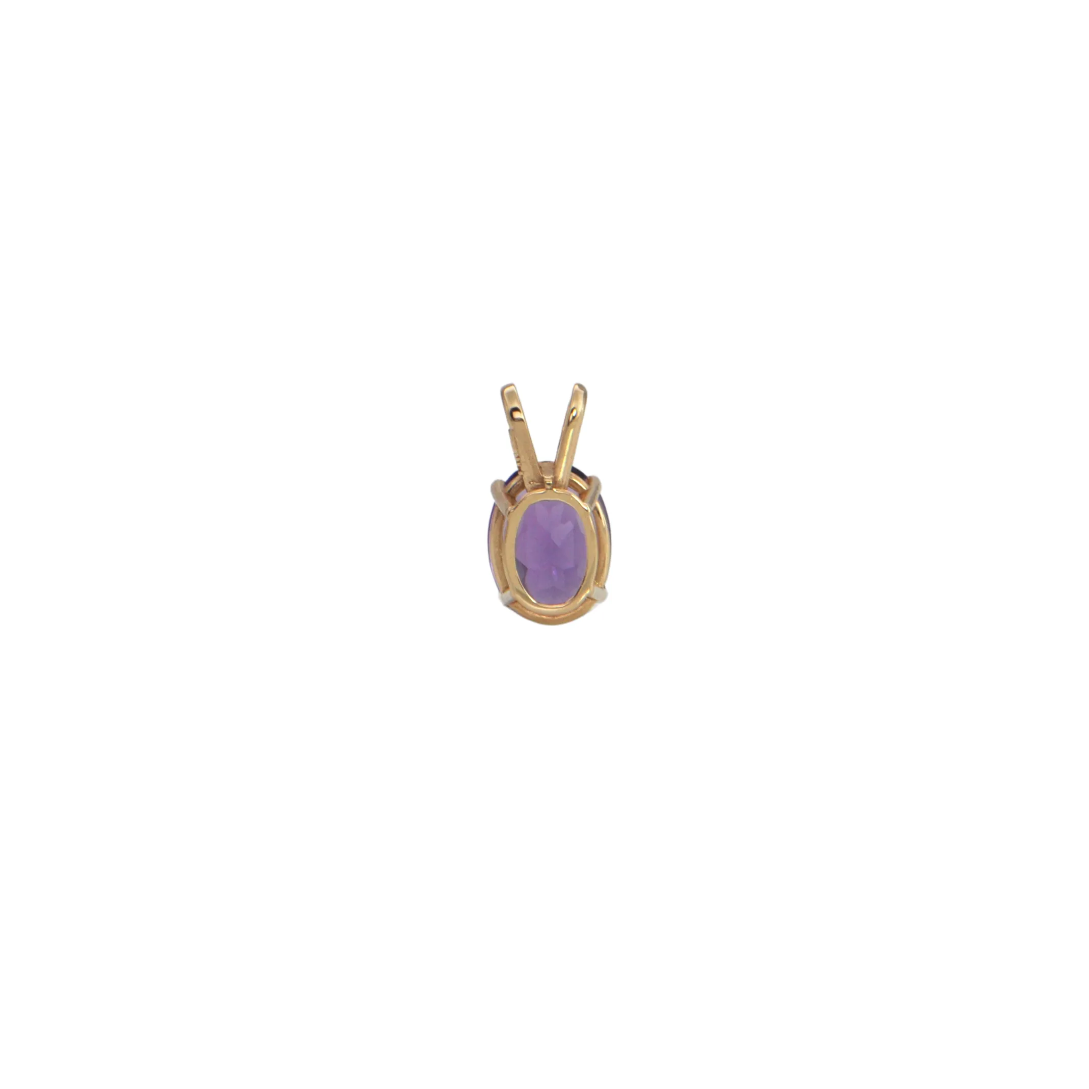 Amethyst 14k Gold Pendant