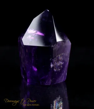 Amethyst Quartz Crystal Point Devic Temple Heart Dow