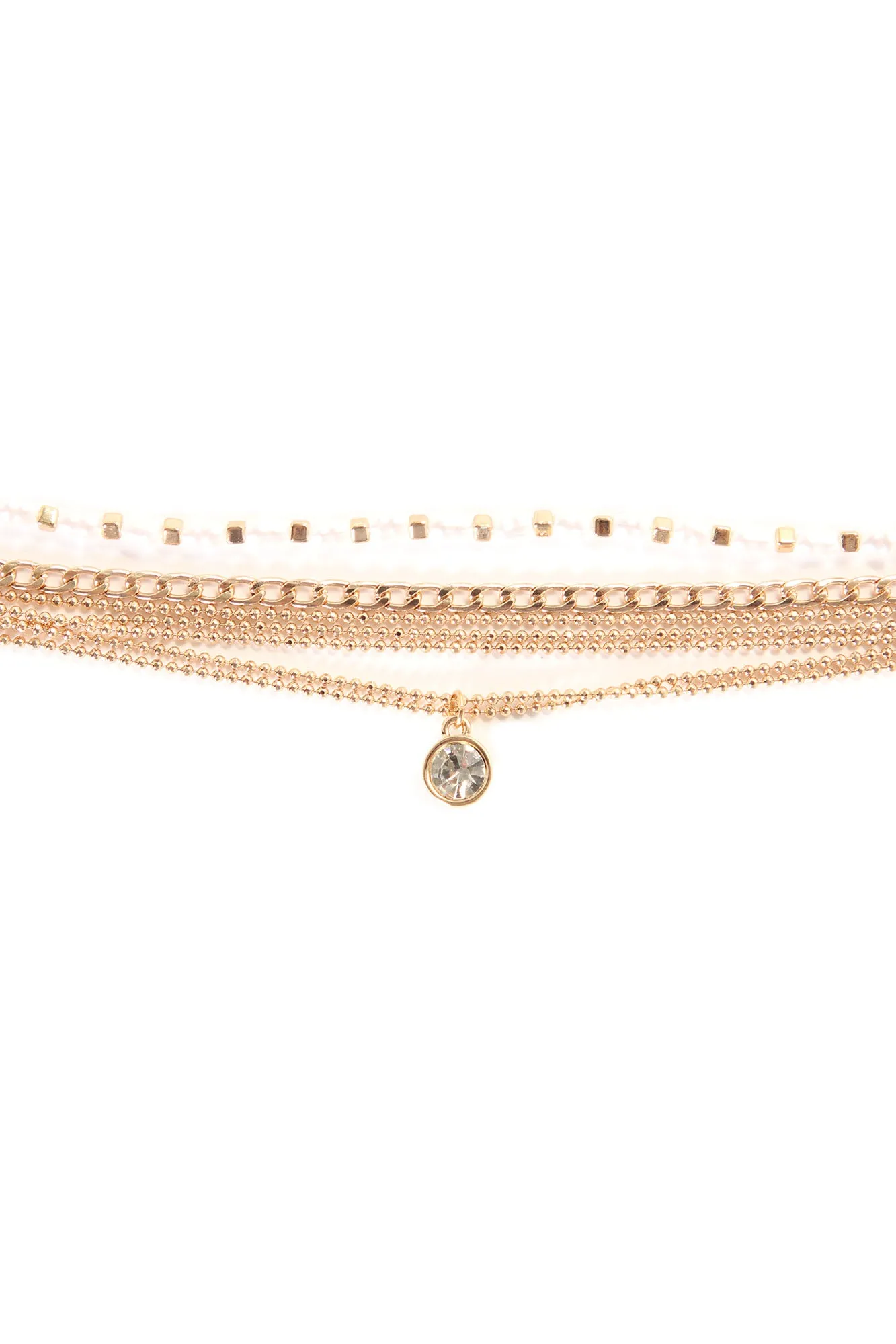 An Island Necessity Layered Anklet - Gold