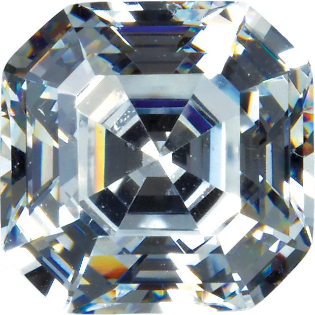 Asscher Cut Cubic Zirconia Loose Stones 5A Quality