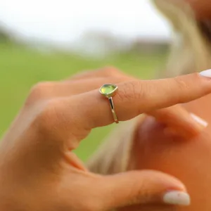 August Birthstone Ring - Peridot