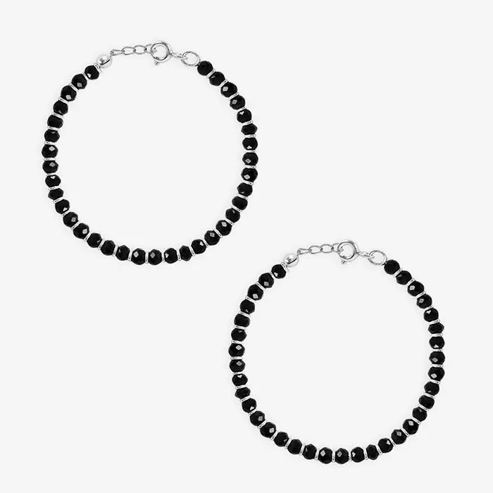 Black Bead Nazaria Anklet