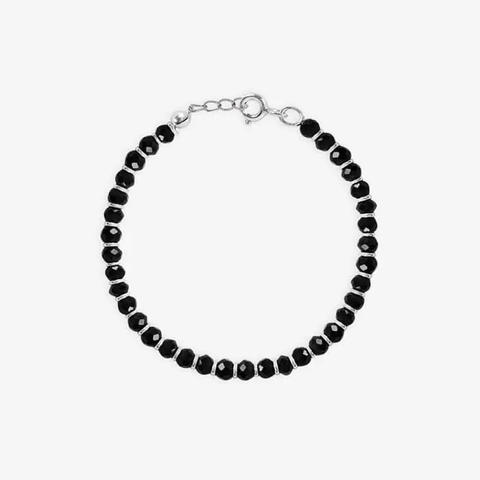 Black Bead Nazaria Anklet