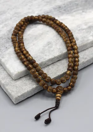 Brown 108 Beads Prayer Mala for Meditation