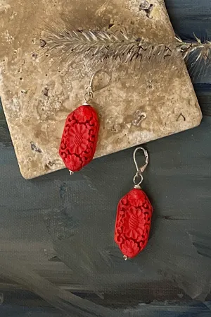 Carved Earring