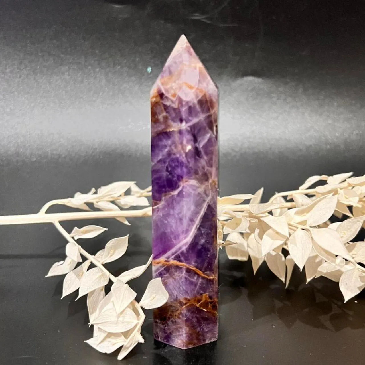 Chevron Amethyst Dream Amethyst  Crystal Tower Point Generator