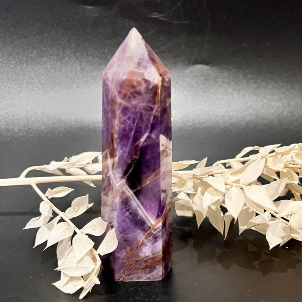 Chevron Amethyst Dream Amethyst  Crystal Tower Point Generator