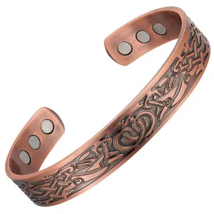 Copper Bracelet: Clover | Magnetic Mobility