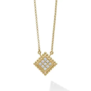 Covet 18K Gold Diamond Pendant Necklace