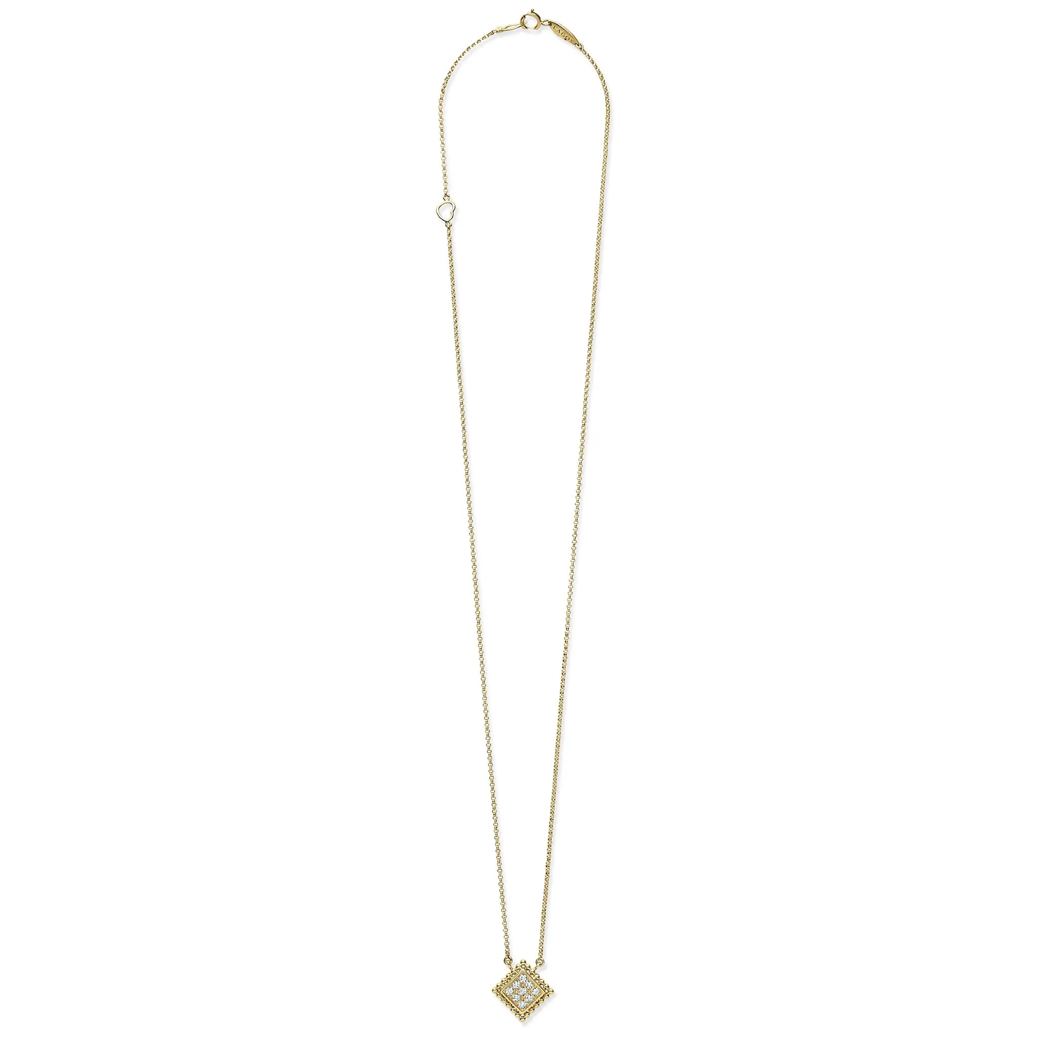 Covet 18K Gold Diamond Pendant Necklace