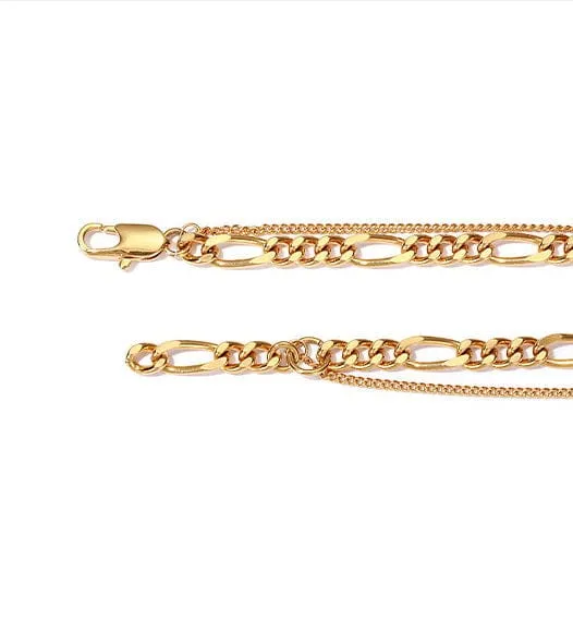 Double Layered Gold Anklet