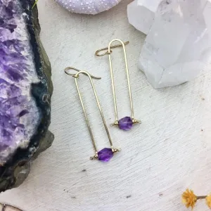 ENCLAVE & CO AMETHYST DROP EARRINGS