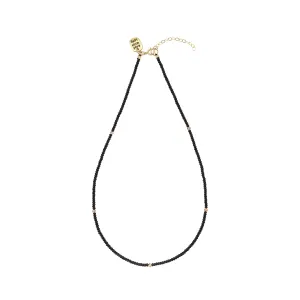 Endito Crystal Necklace - BLACK