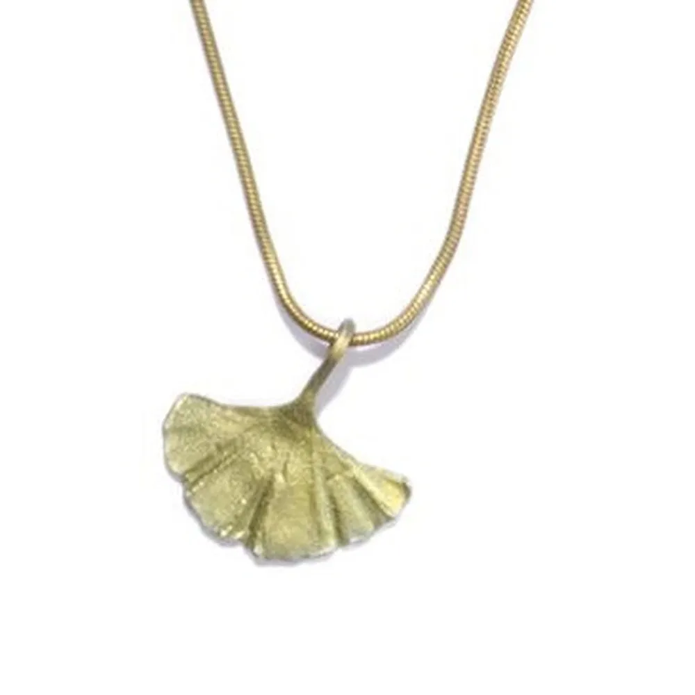 Ginkgo Drop Necklace