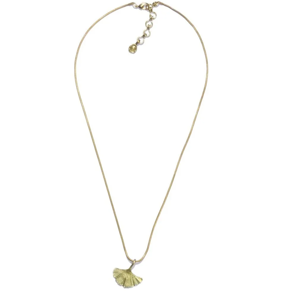 Ginkgo Drop Necklace