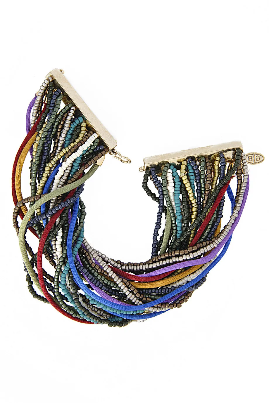 GIO BERNARDES RAINBOW Multi Link Silk Cord Bracelet