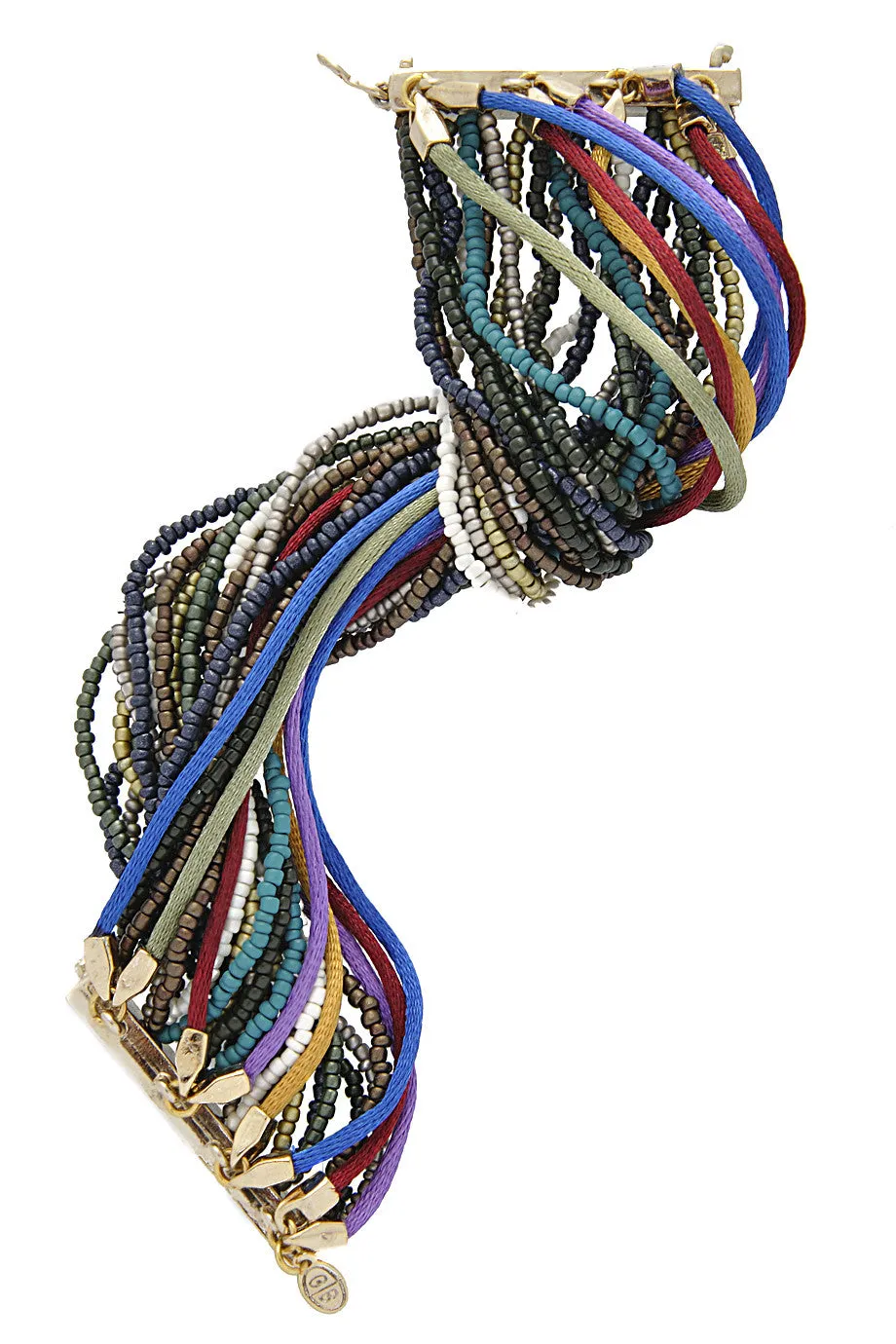 GIO BERNARDES RAINBOW Multi Link Silk Cord Bracelet