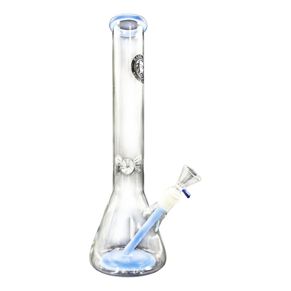 Glass Beaker - 38cm Basil Bush Bong with Ice Pinch - GWBK1501