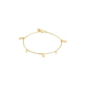 Hatti Beaded Anklet - Gold