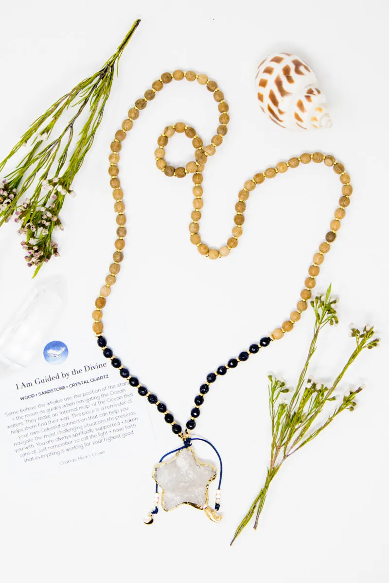 I Am Guided   Supported by the Divine Mala Necklace