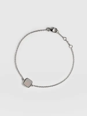 Iridescence Square Bracelet - Silver