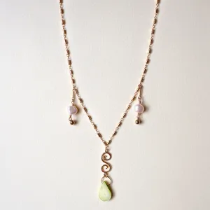 Marina Swirl Drop Necklace