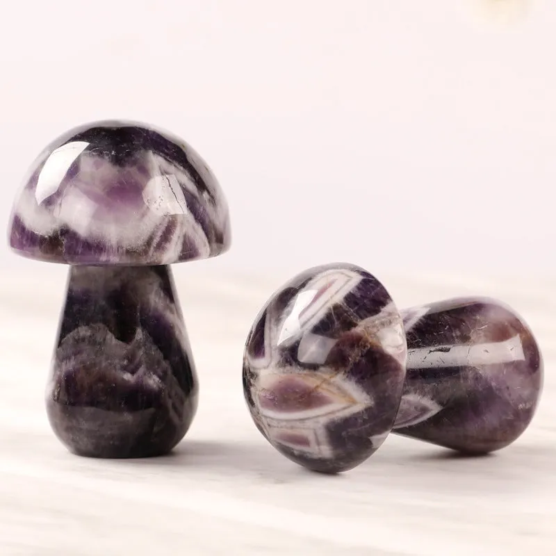 Mushroom Fantasy Amethyst Ornament