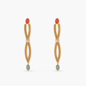 Oceanic weavers Braided Silver Drop Earrings