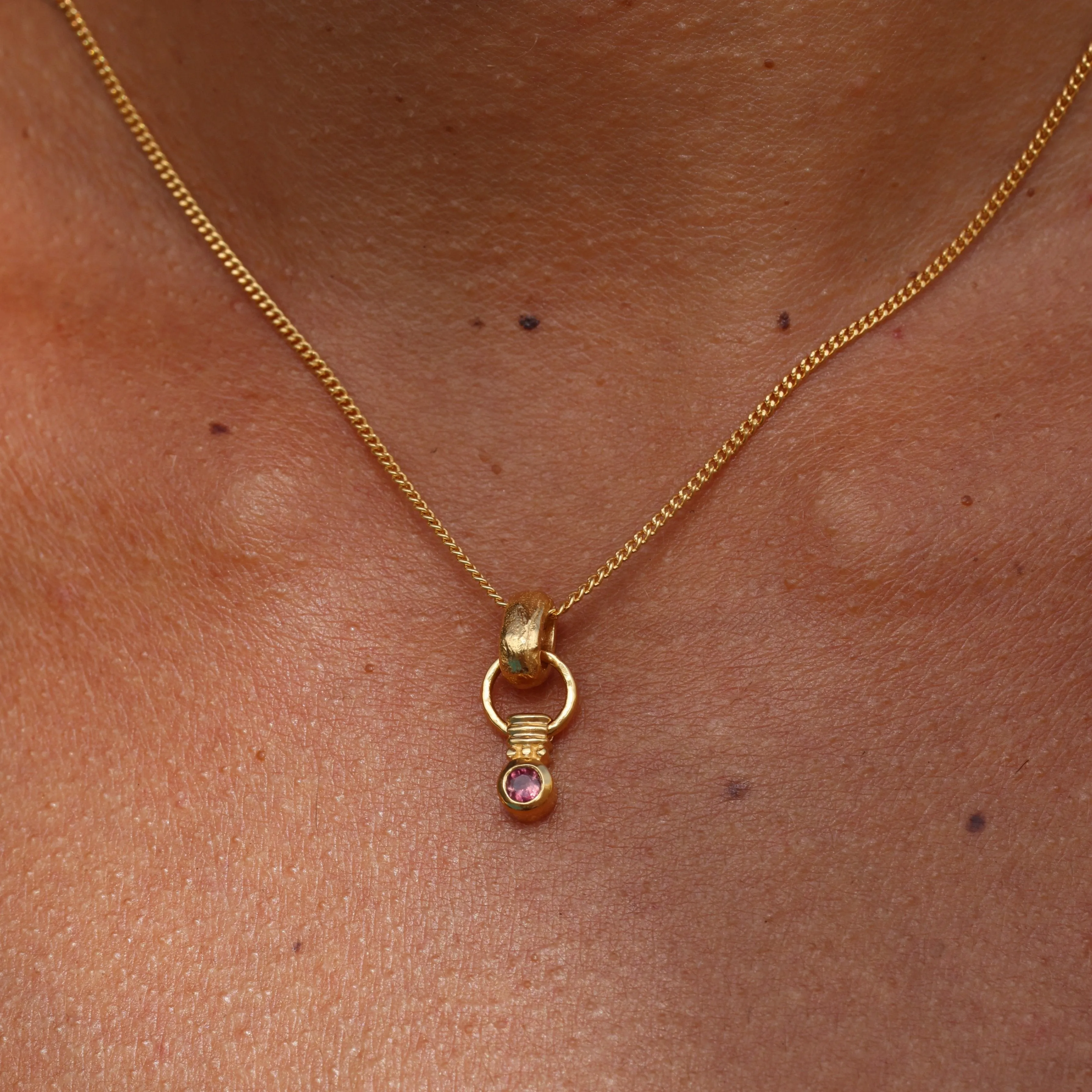 Serena Tourmaline Gold Necklace