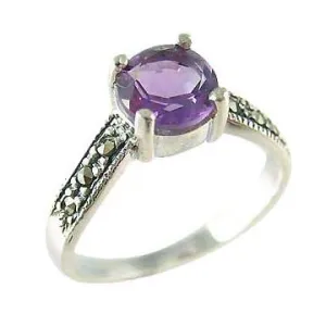 Silver Amethyst Ring