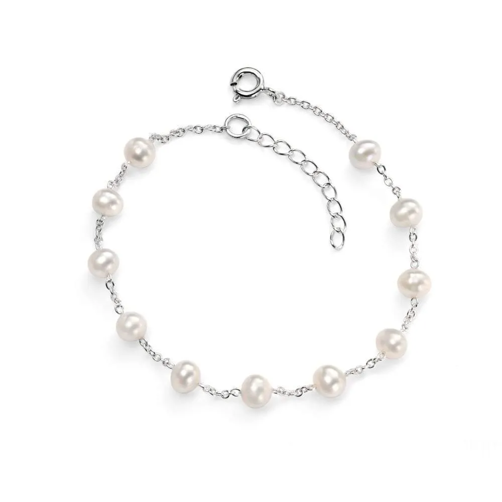 Silver Pearl bracelet