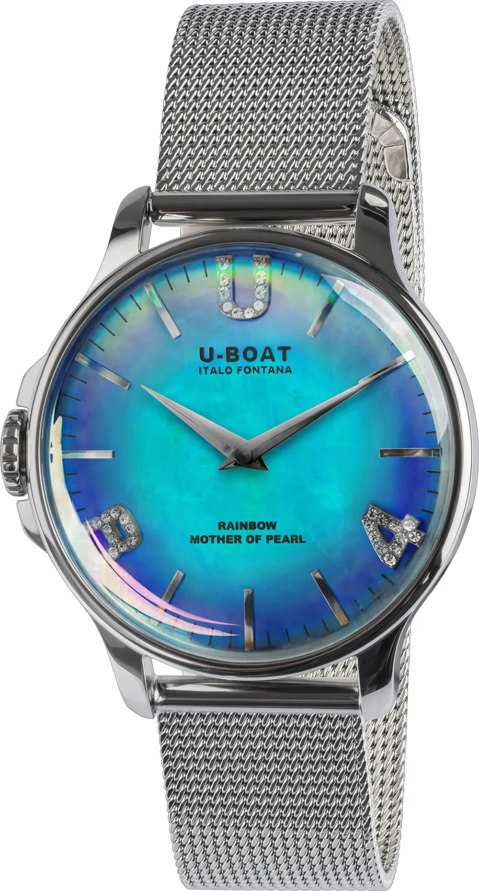 UB Watch Rainbow 38 Blue SS Bracelet D